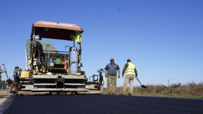 Financian obras viales para el sur provincial