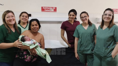 Ángel Jesús, el primer bebé nacido en la Navidad sáenzpeñense
