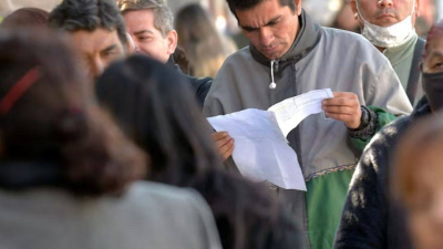 La solicitud de subsidios por desempleo se disparó 60% en un año