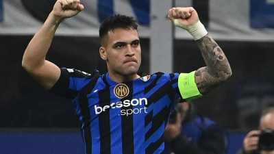Triplete de Lautaro Martínez que lo convierte en máximo goleador de la Champions