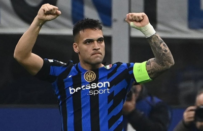 Triplete de Lautaro Martínez que lo convierte en máximo goleador de la Champions