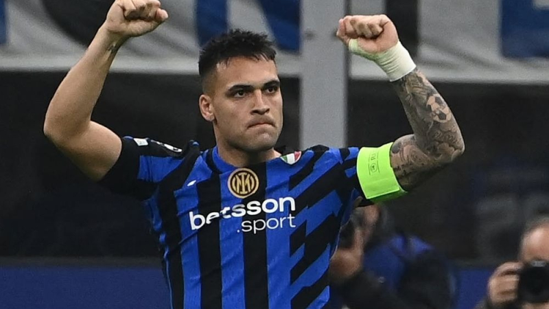 Triplete de Lautaro Martínez que lo convierte en máximo goleador de la Champions