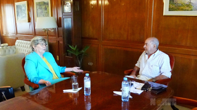La ministra Naidenoff, en NORTE con Romero Feris