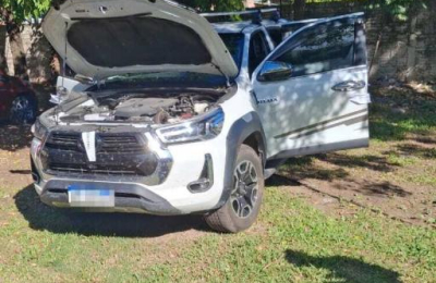 Se realizó la inspección de la camioneta de Emerenciano secuestrada a Osuna