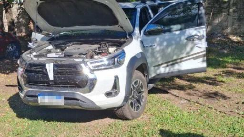 Se realizó la inspección de la camioneta de Emerenciano secuestrada a Osuna