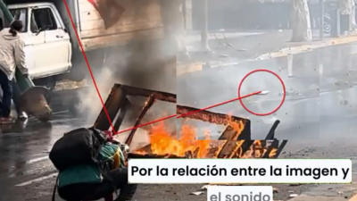 Peritos reconstruyen la trayectoria del disparo que hirió a Pablo Grillo