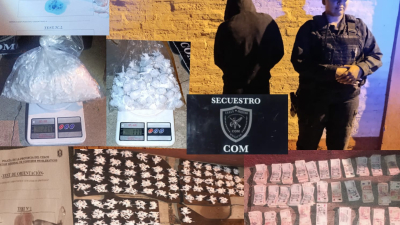 Lo detienen con más de 6 millones de pesos en plena venta de marihuana y cocaína