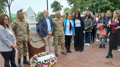 Homenaje a los héroes de Malvinas en Coronel Du Graty