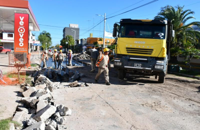 Quitilipi: más pavimento urbano y obras de bacheo en la localidad