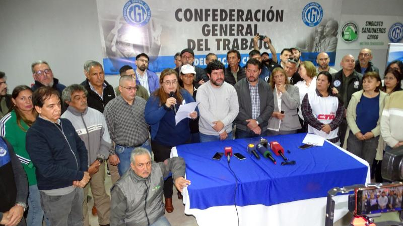 La CGT del Chaco marcha a la Justicia y amenaza con un paro