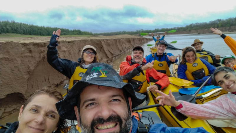La aventura de navegar en kayak por los ríos Bermejo y Bermejito en El Impenetrable