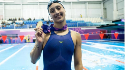 La nadadora Hein le dio a Argentina la primera medalla dorada en los Panamericanos Junior