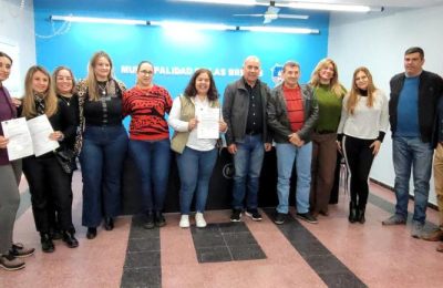 Carroceros breñenses recibieron aportes
