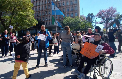 Nueva movilización en rechazo al veto a la Ley de Emergencia en Discapacidad