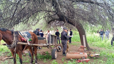 Recuperan materiales agrícolas robados en un campo Cerca de Sáenz Peña