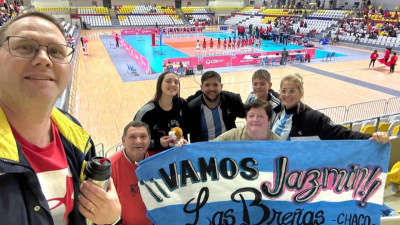 La breñense Jazmín Pértile participó del Sudamericano de vóley de Perú