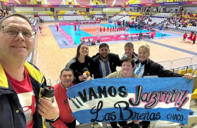 La breñense Jazmín Pértile participó del Sudamericano de vóley de Perú