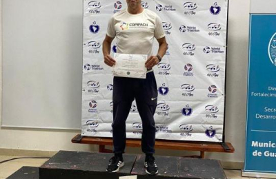 Buen cierre de año de José Muchutti: campeón argentino de duatlón