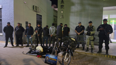 Detuvieron a una banda de desarmadores de motos en Sáenz Peña