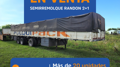 Pulqui Logística vende semirremolques Randon 2+1 modelo 2007