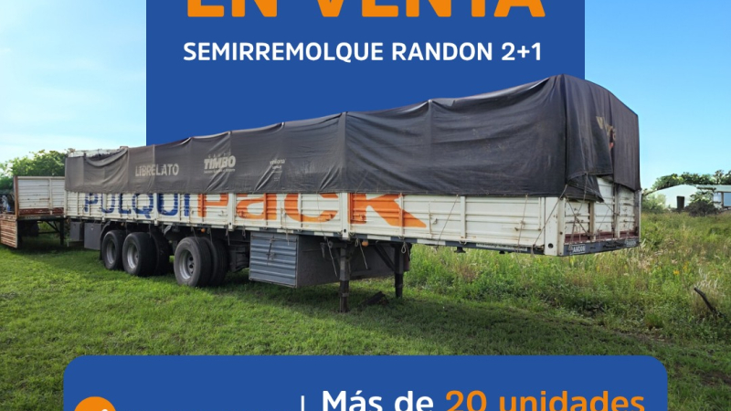Pulqui Logística vende semirremolques Randon 2+1 modelo 2007