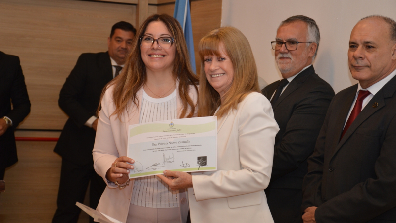 El Juzgado de Familia N° 1 tiene jueza: asumió Patricia Zamudio