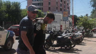 El femicida de Erica Fernández llegó a fiscalía