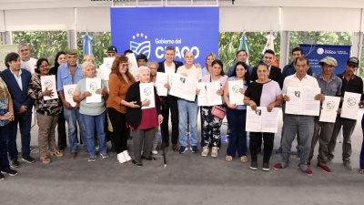 Zdero: "Las tierras vuelven a manos de los que realmente trabajan"