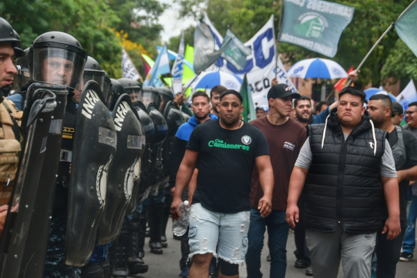 Movilizaciones sindicales sin interrupción del tránsito.