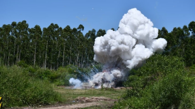 Destruyeron 170 kilos de pirotecnia incautada