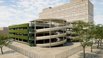 Estacionamiento en altura para Casa de Gobierno: la solución que plantean tres ingenieros