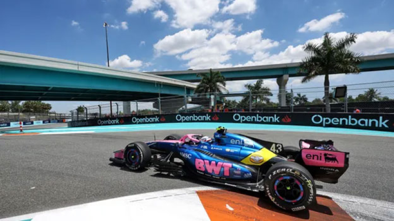 Colapinto brilló en Miami y largará 8º en la carrera Sprint