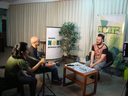 Paulo Ferreyra y Eliana Coronel con entrevistado.jpg