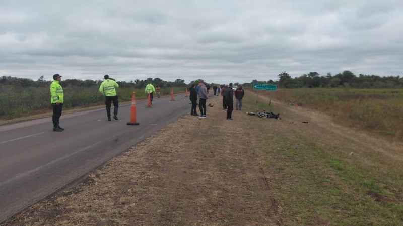 Falleció un trabajador que fue embestido por ruta 4