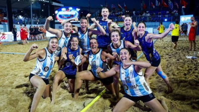 La Argentina es campeona del mundo de beach handball por primera vez