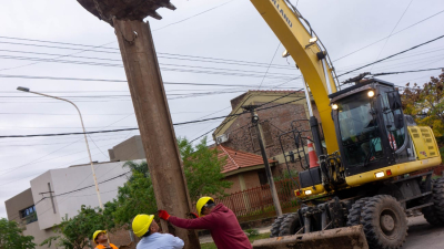 El municipio saenzpeñense realiza el recambio de cañerías del sistema cloacal