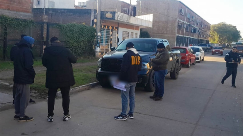 Incautaron una camioneta usada para un ataque a balazos