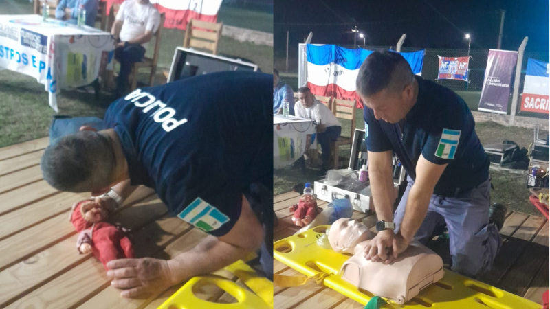 Bomberos capacitaron en emergencias deportivas y primeros auxilios
