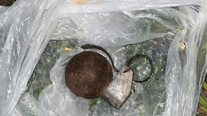 Activaron amplio protocolo de seguridad tras el hallazgo de una granada de mano abandonada