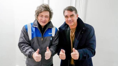 Milei viaja a Brasil para apoyar a Bolsonaro