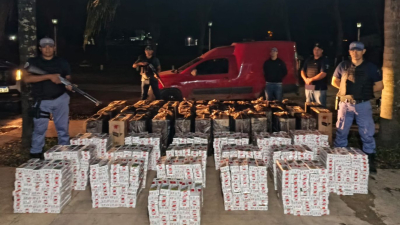 Una persecución de 30 kilómetros terminó con un importante cargamento de cigarrillos secuestrados