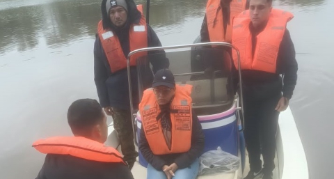 Buscan en el río y con dron térmico a Gabriel Cicuta
