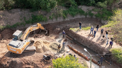 Sáenz Peña: ejecutan obras hídricas en barrios periféricos ante la llegada de El Niño