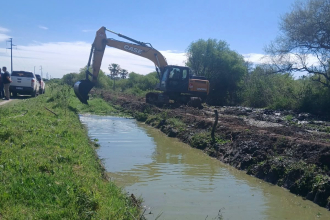 Los trabajos de limpieza de lagunas y del canal derivador en San Martín alcanzan un 90% de ejecución