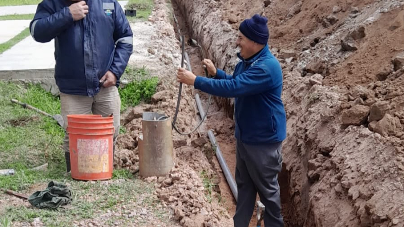 Sameep finalizó la ampliación de su red en el barrio Los Girasoles
