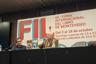 Tete Romero llevó su novela "La próxima lluvia" a la Feria Internacional del Libro de Montevideo