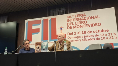 Tete Romero llevó su novela "La próxima lluvia" a la Feria Internacional del Libro de Montevideo