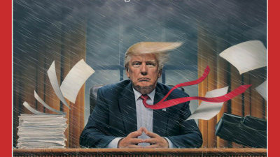 Video: “TIME” resume el tormentoso estreno de Trump en su portada