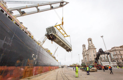 Llegaron 156 nuevos vagones de carga: 122 serán para el ferrocarril Belgrano y 34 para el San Martín