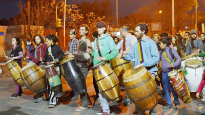 Encuentro de Candombe hoy en Laguna Argüello